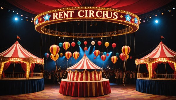Louez des décorations de cirque pour un événement coloré